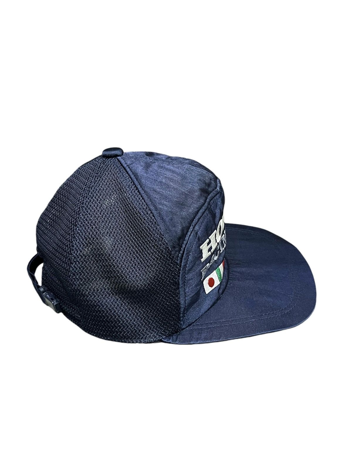 Honda 🏁VINTAGE 80’s HONDA RACING TEAM Strapback Trucker Hat Size ONE SIZE - 6 Thumbnail