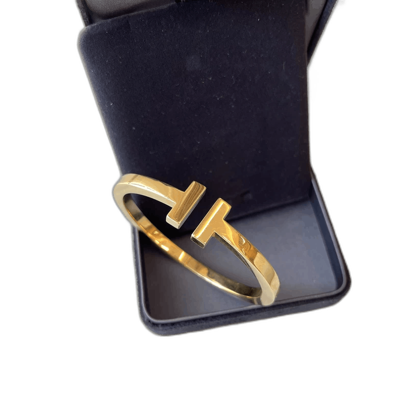 Tiffany & Co. tiffany 18k gold t-shaped open bracelet Size ONE SIZE - 1 Thumbnail