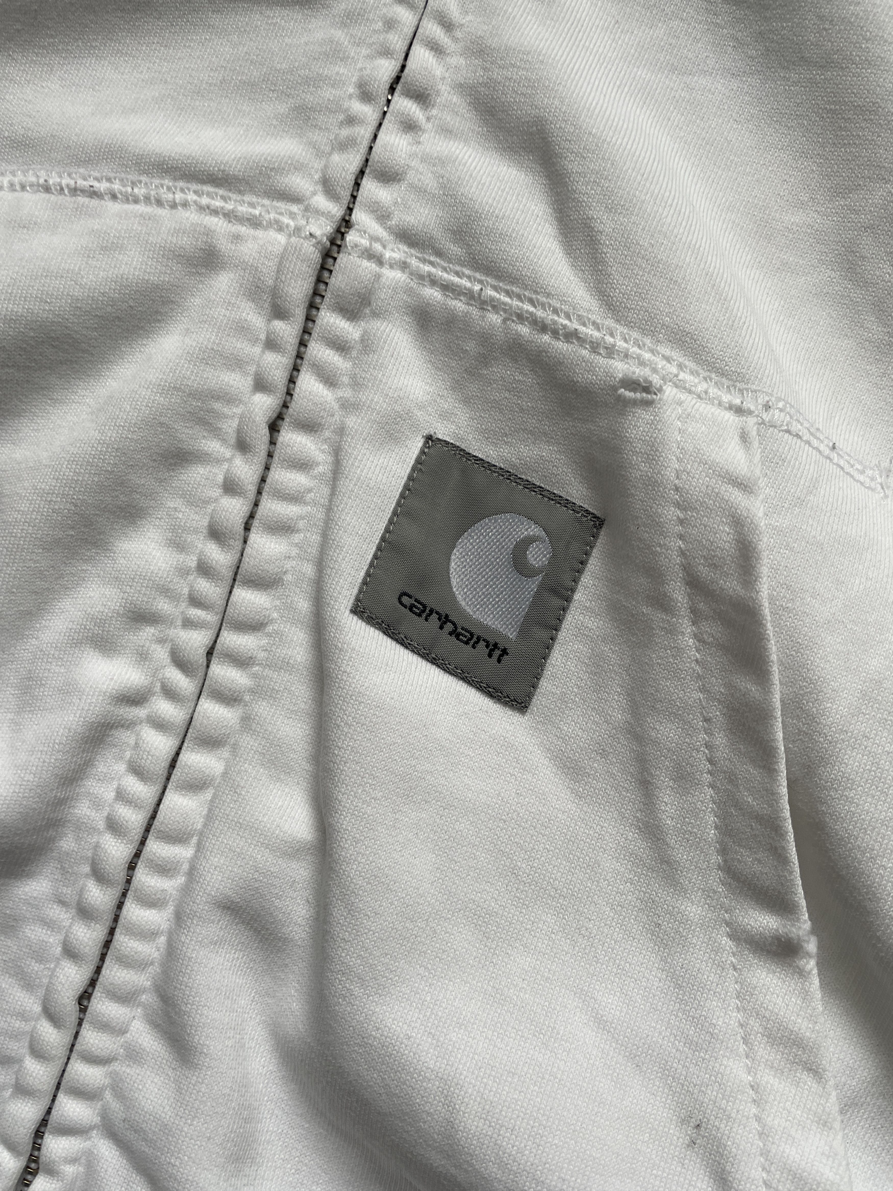 Carhartt CARHARTT \SLAM JAM WHITE DISTRESSED REFLECTIVE ZIP HOODIE Size US S / EU 44-46 / 1 - 6 Thumbnail