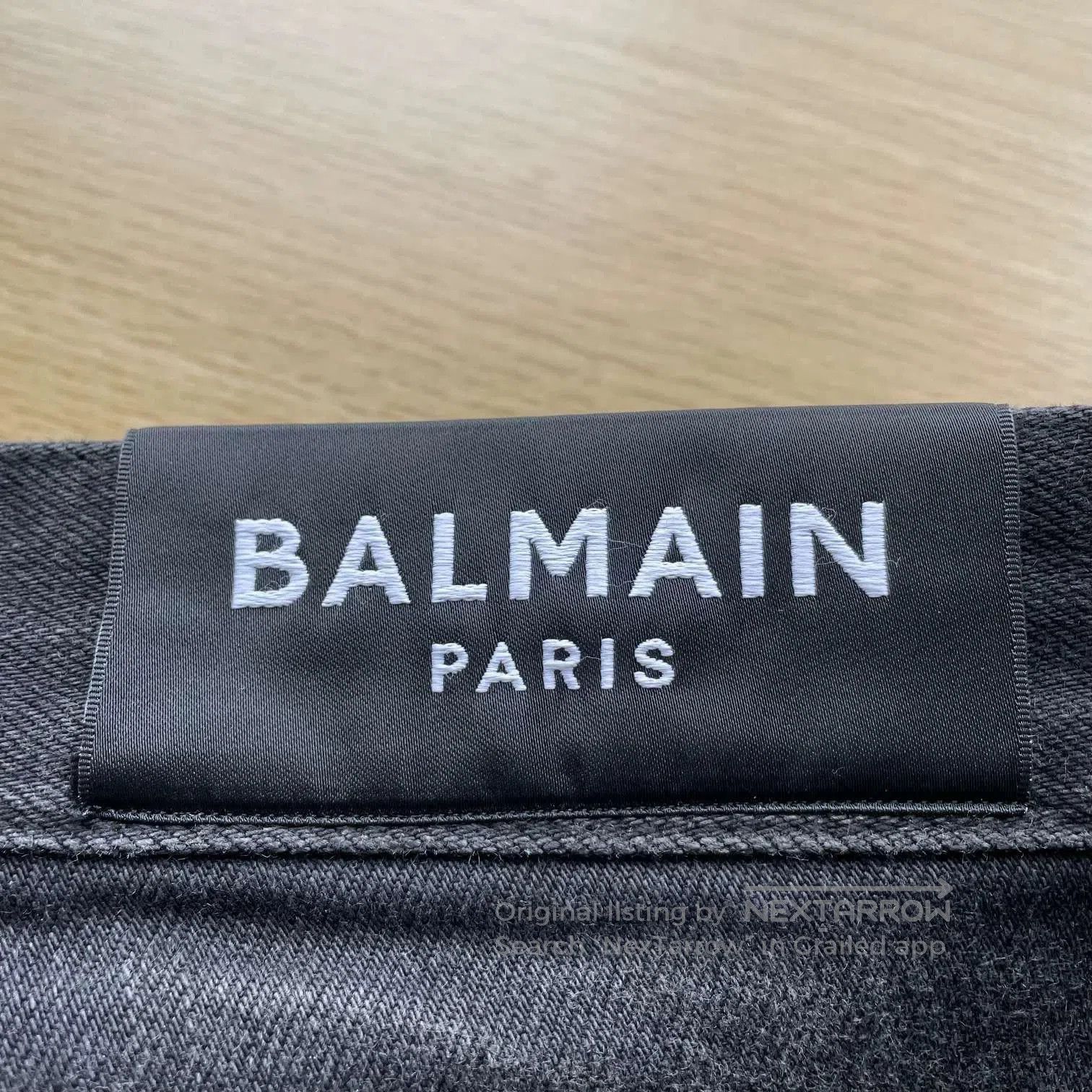 Balmain Black Distressed Denim Jeans Size 32. Size US 32 / EU 48 - 7 Thumbnail