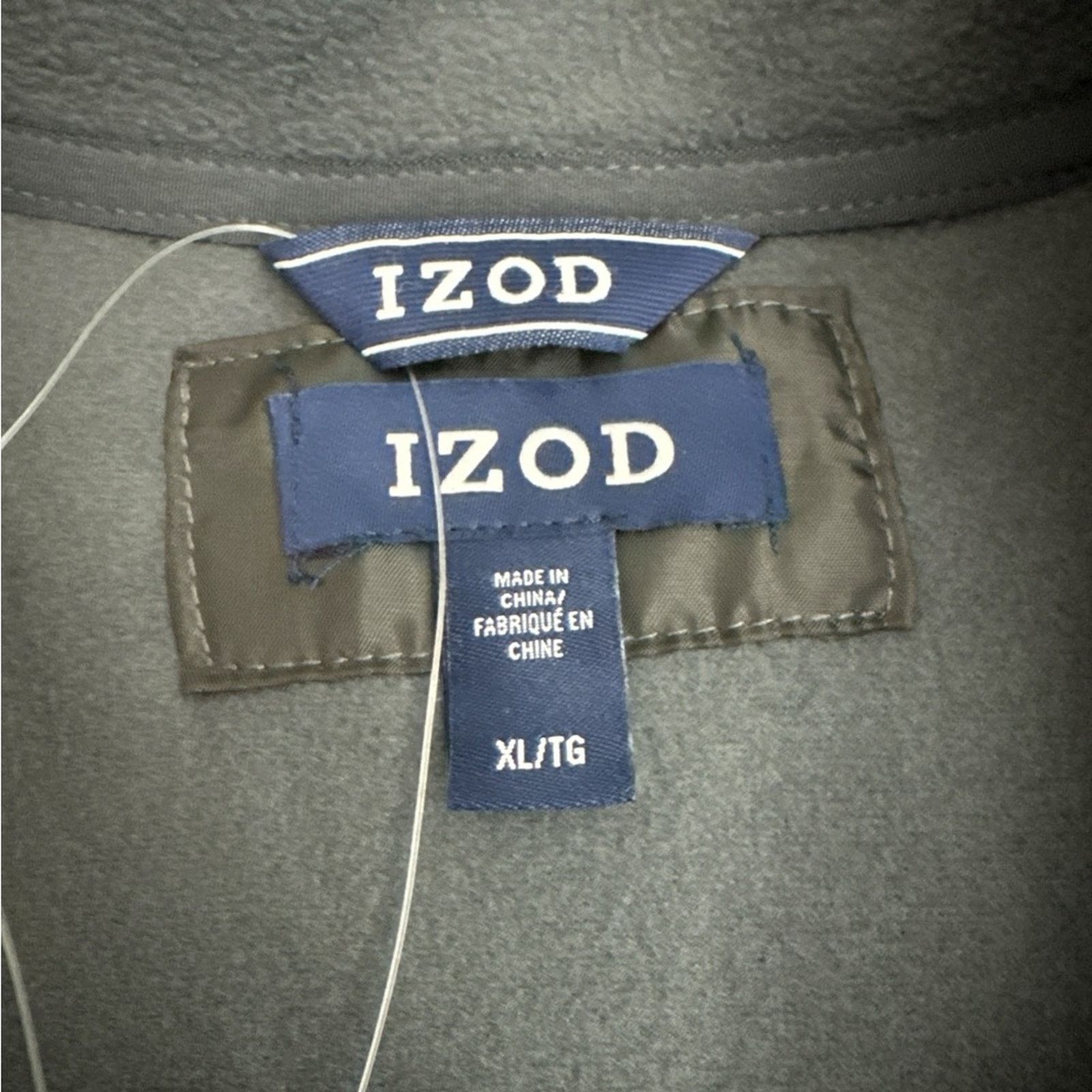 Izod Izod Men's Full Zip Fleece - Size: XL - Color: Iron Gate Size US XL / EU 56 / 4 - 10 Thumbnail