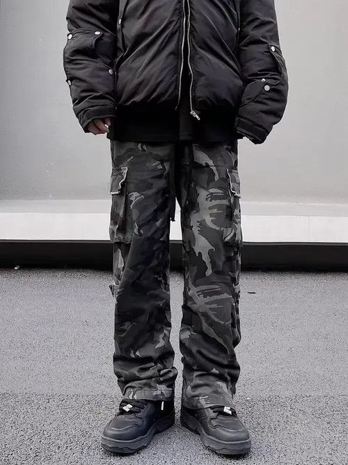 Japanese Brand Chiaki x Iriki Camouflage High Street Vintage Casual Jeans Size US 31 - 1 Thumbnail