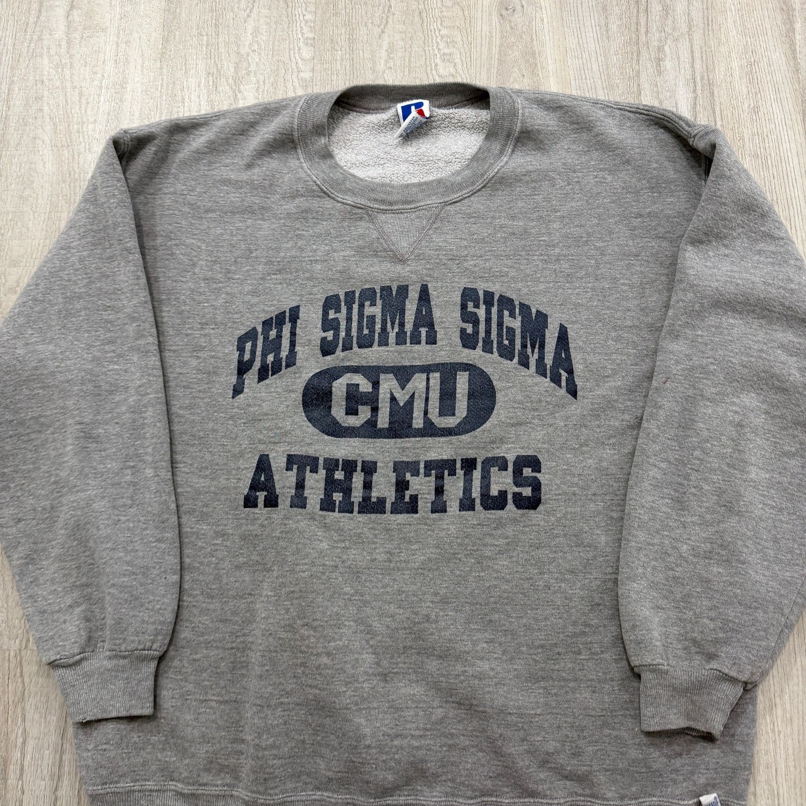 Russell Athletic Vintage Central Michigan Phi Sigma Sigma Sweatshirt 2XL Size US XXL / EU 58 / 5 - 2 Thumbnail
