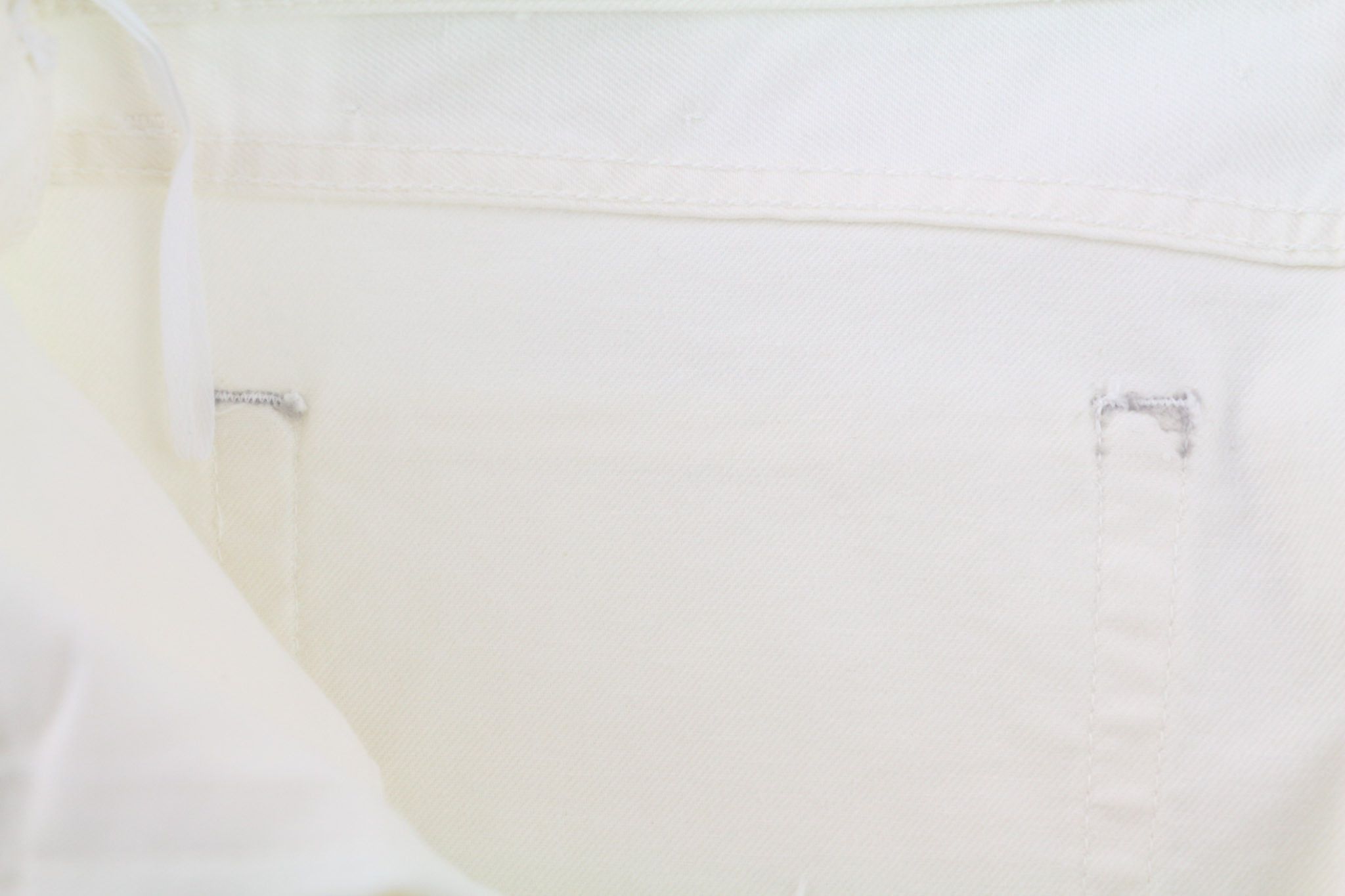 Off-White 90S LOGO W33 Straight Cotton Stretch Raw White 80238 Size US 33 - 13 Thumbnail