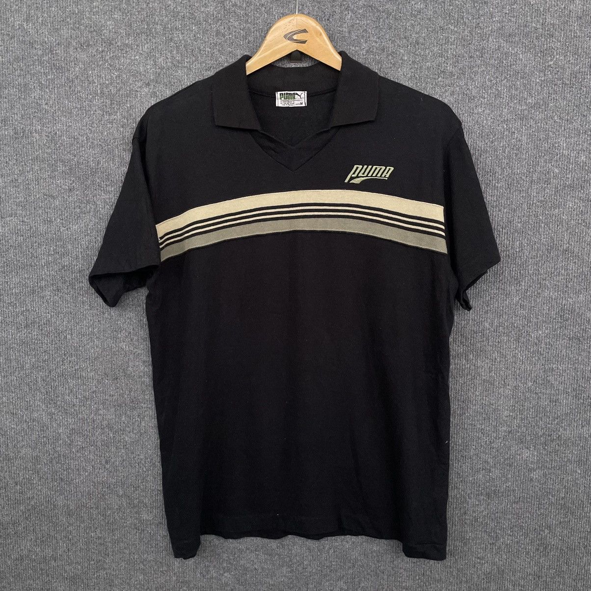 Puma × Vintage 1990s Puma Polo T Shirt Made in Japan Size US M / EU 48-50 / 2 - 1 Thumbnail