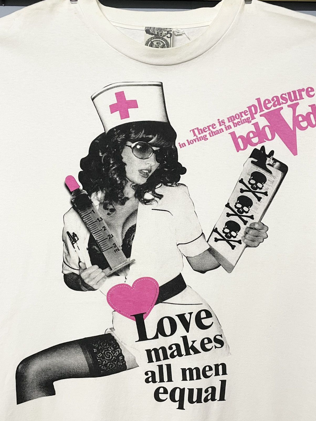 Japanese Brand Vintage 90s Japan Designer Vangle Dose Hysteric Girl Tshirt Size US L / EU 52-54 / 3 - 3 Thumbnail