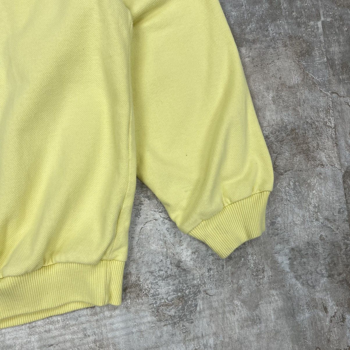 Lacoste × Vintage VINTAGE 90s LACOSTE CHEMISE LOGO CREWNECK YELLOW Size US L / EU 52-54 / 3 - 9 Thumbnail