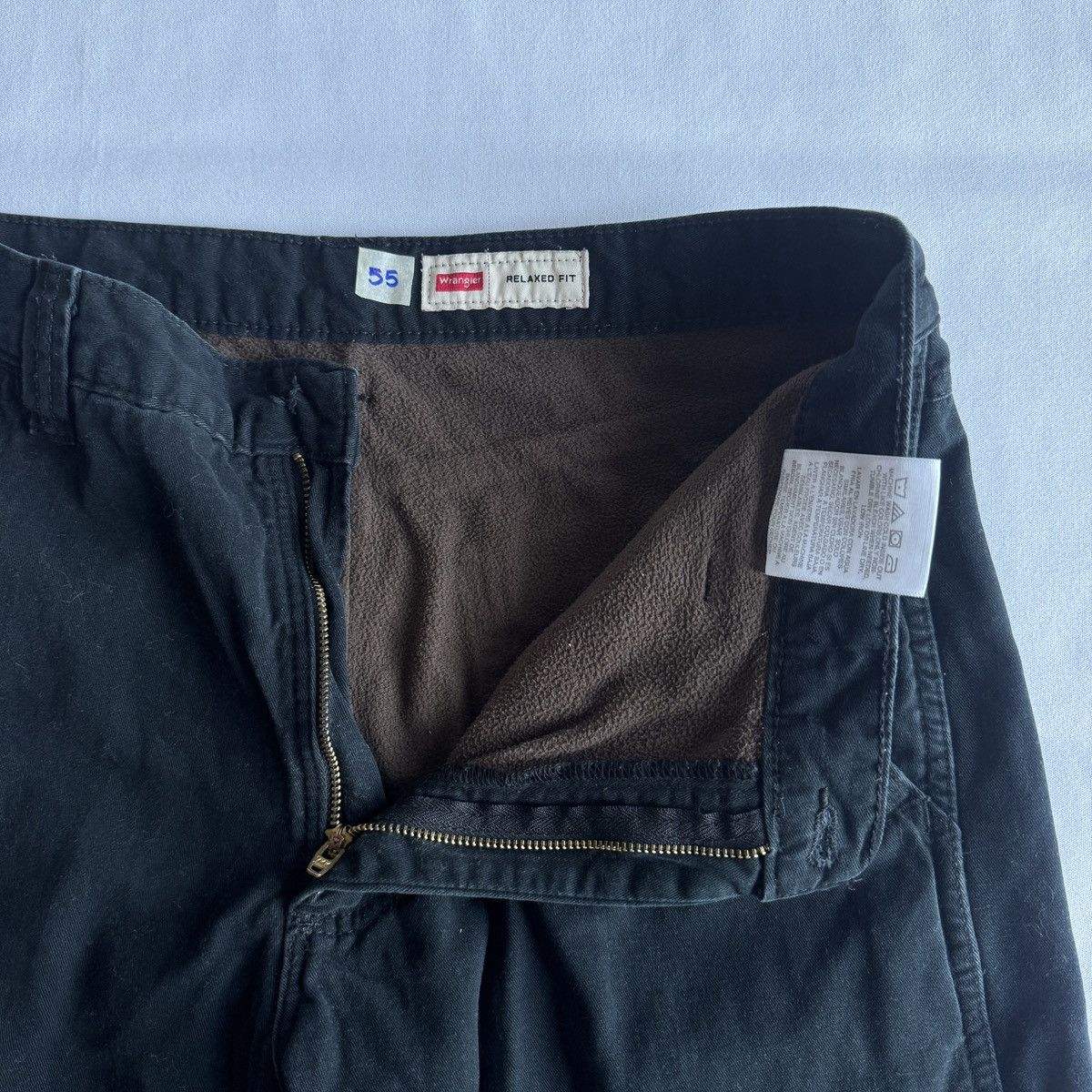 Wrangler Vintage Wrangler Black Fleece Lined Cargo Pants Size US 30 / EU 46 - 6 Thumbnail