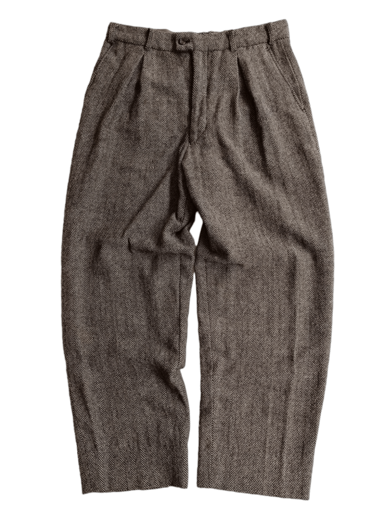 Pre-owned Comme Des Garcons X Comme Des Garcons Homme Late 80's Comme Des Garcons Homme Herringbone Wool Trouser In Multicolor