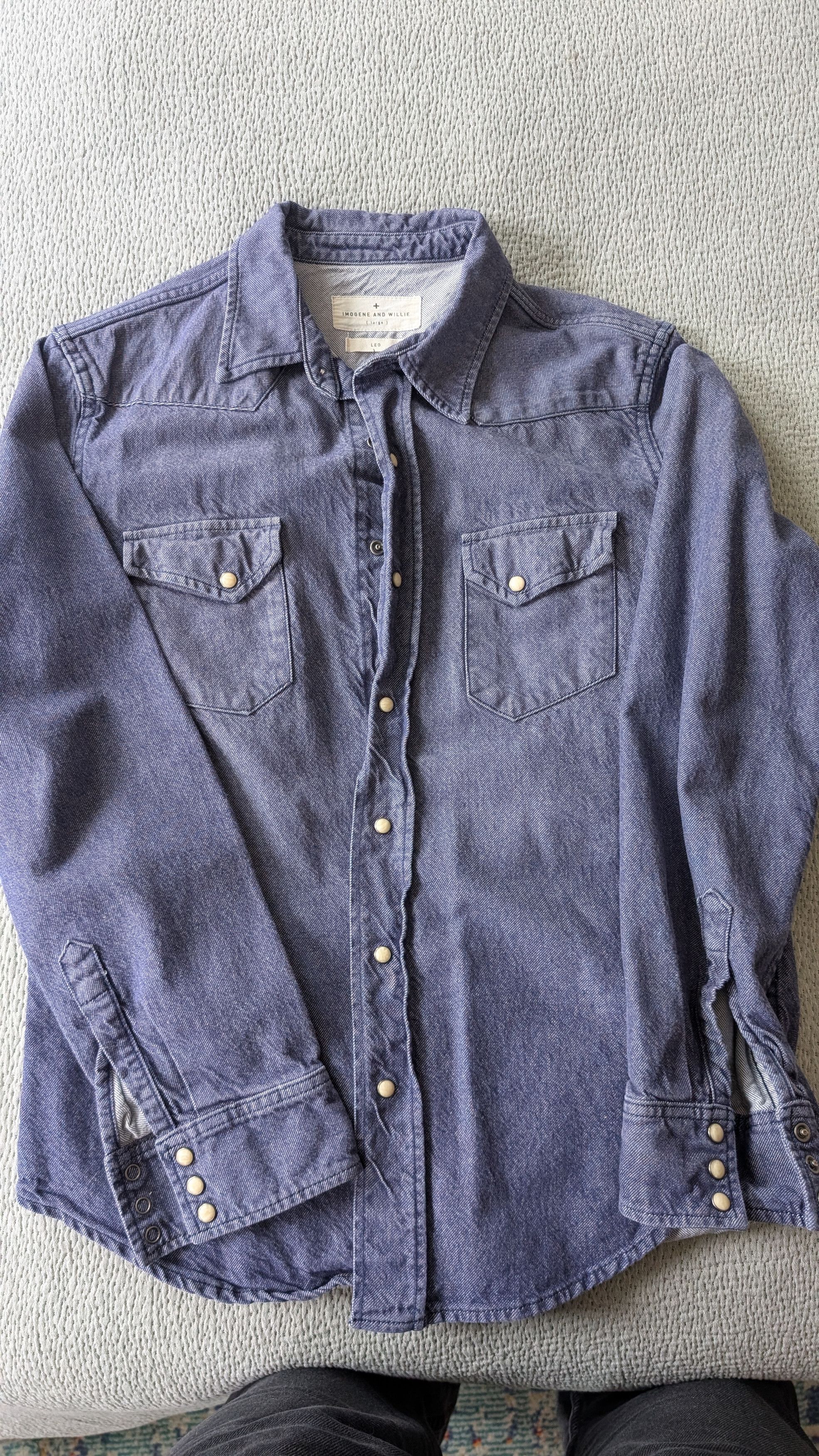 Imogene + Willie LEO Western Pearl snap shirt Size US L / EU 52-54 / 3 - 1 Thumbnail