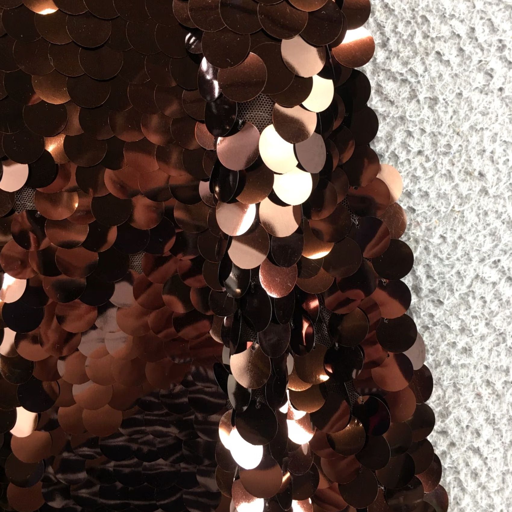 Vintage A New Day Mini Shift Party Dress Womens Small Brown Sequin Strappy Sleeve NEW Size S / US 4 / IT 40 - 5 Thumbnail