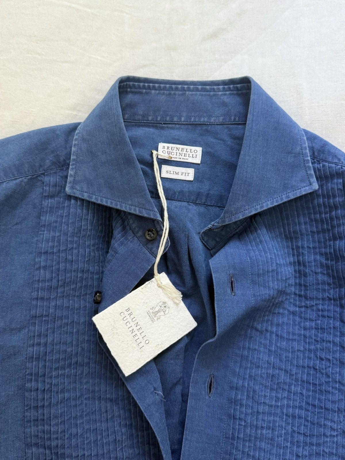 Brunello Cucinelli Brunello cucinelli blue button down Size US S / EU 44-46 / 1 - 4 Thumbnail