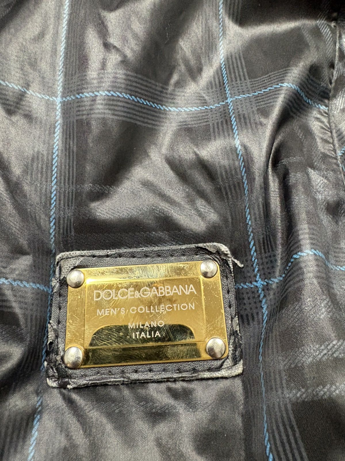 Dolce & Gabbana Dolce & Gabbana Sport 2000s Black Check Puffer Jacket VTG Size US L / EU 52-54 / 3 - 5 Thumbnail