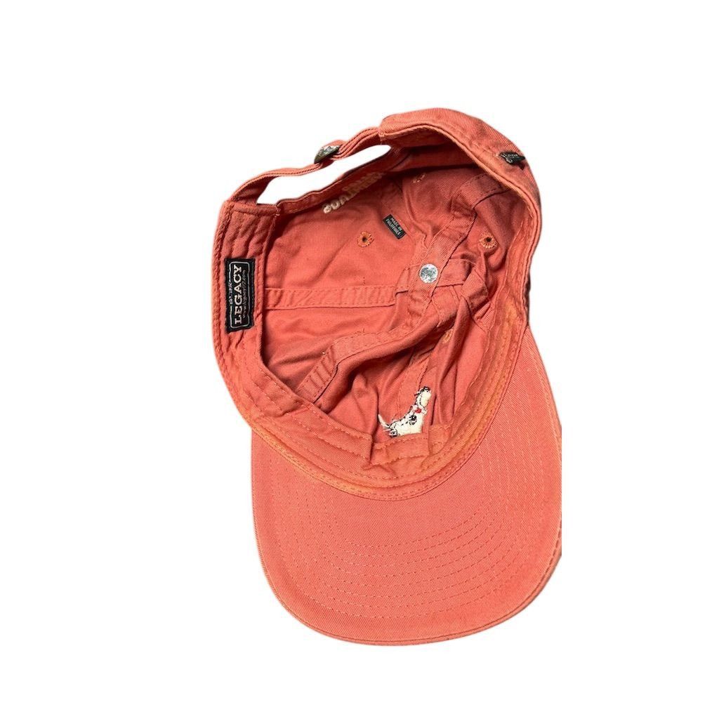 Southern Marsh Southern Fried Cotton Coral Dog Embroidered Hat Adjustable Size ONE SIZE - 4 Thumbnail