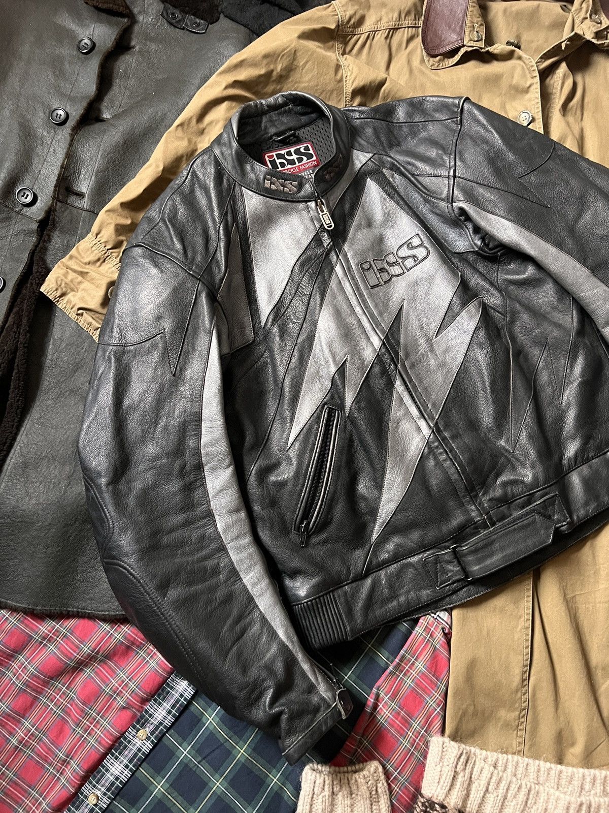Other Vintage IXS Leather Biker Protection Moto Jacket Size US XL / EU 56 / 4 - 5 Thumbnail