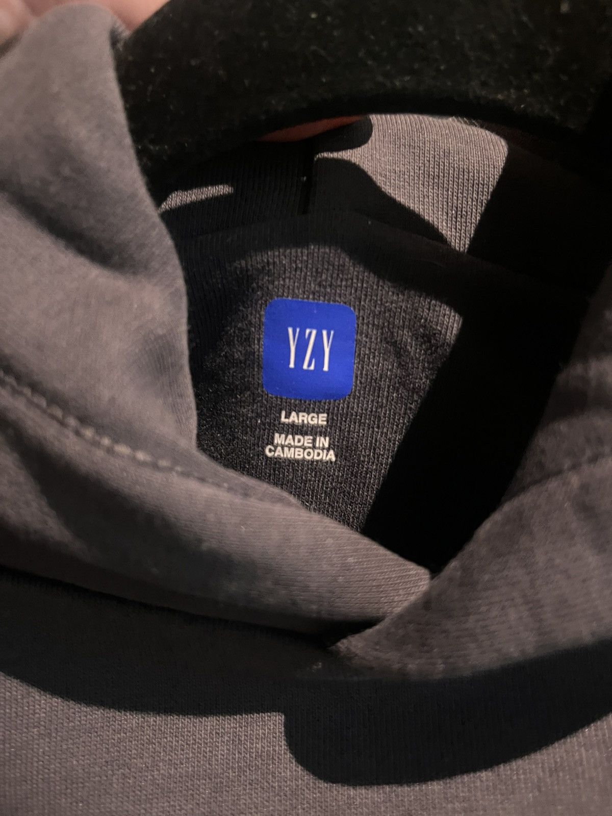 Balenciaga × Gap × Yeezy Yeezy Gap Balenciaga Logo Shrunken Hoodie ‘Dark Grey’ Size US L / EU 52-54 / 3 - 4 Thumbnail