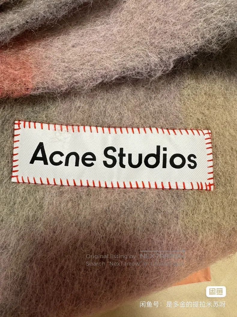 Acne Studios Acne Studios Red and grey scarf Size ONE SIZE - 8 Thumbnail