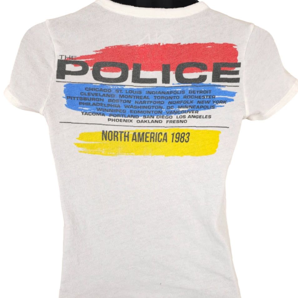 Vintage VINTAGE The Police T Shirt Mens Size XS White 1983 North American Tour Reprint Sting Size US XS / EU 42 / 0 - 5 Thumbnail