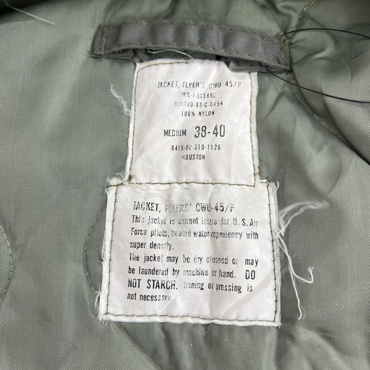 Vintage Vtg Houston Flyers CWU-45 MA1 Bomber Flight Jacket Size US M / EU 48-50 / 2 - 3 Thumbnail