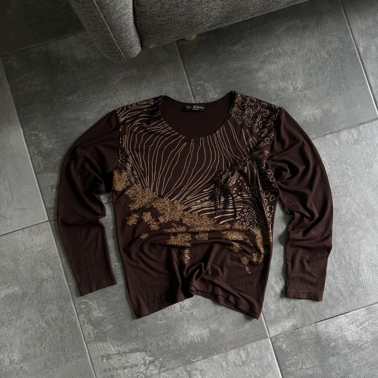 Japanese Brand × Vintage Vintage Japanese Style Long-sleeve T-shirts Vie Necturne Y2K Size M / US 6-8 / IT 42-44 - 1 Thumbnail