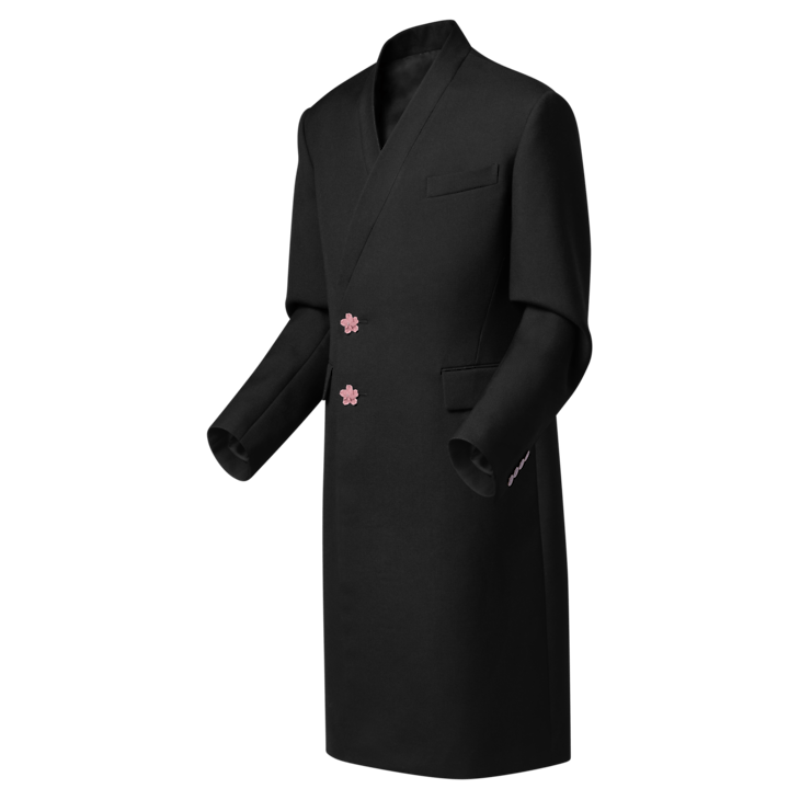 Louis Vuitton Tailored Kimono Single-Breasted Overcoat Size US M / EU 48-50 / 2 - 2 Thumbnail