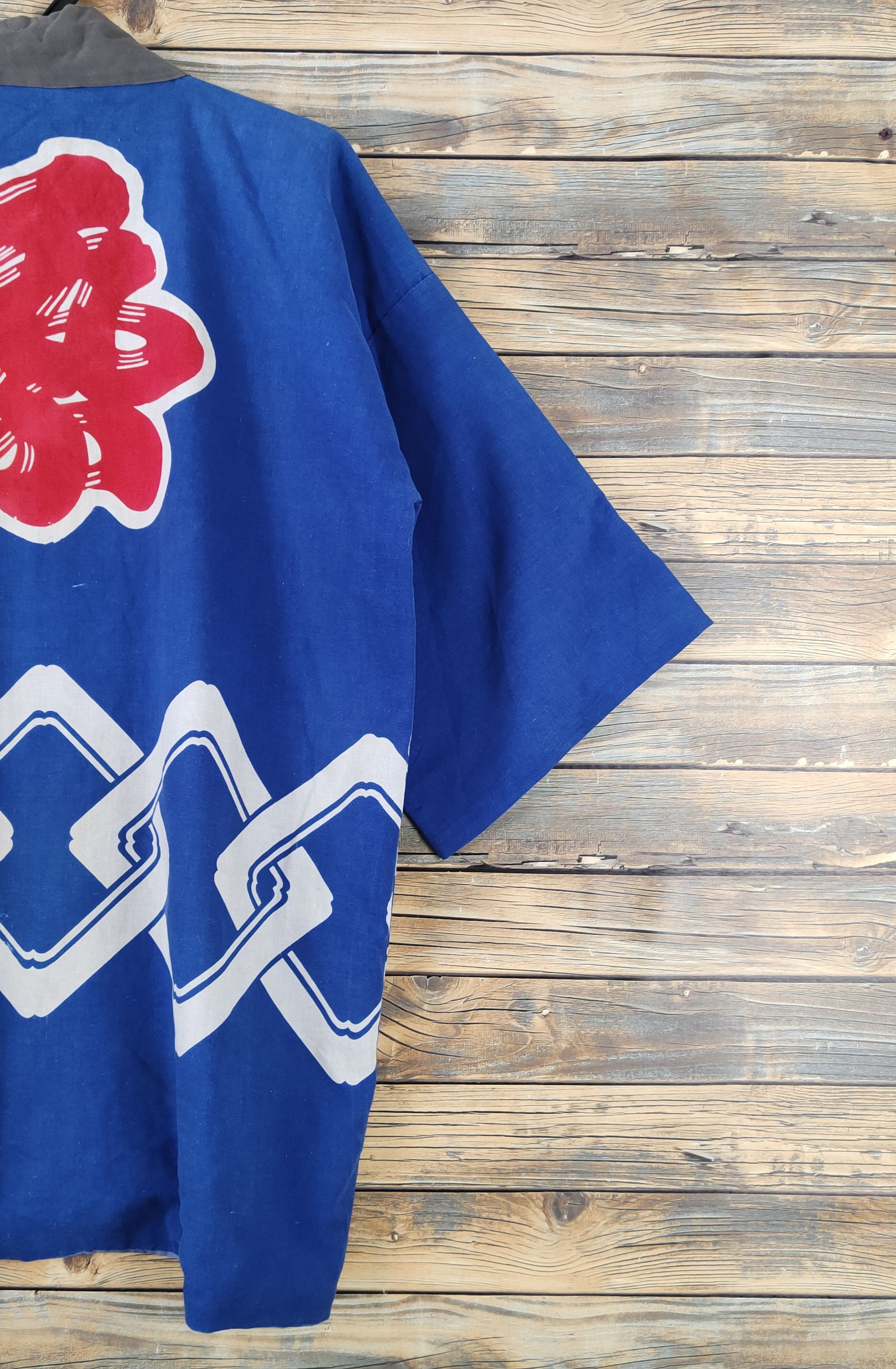 Japanese Brand Japan vintage Blue Tiger hand paint cardigan Kimono #W1921 Size US L / EU 52-54 / 3 - 14 Thumbnail