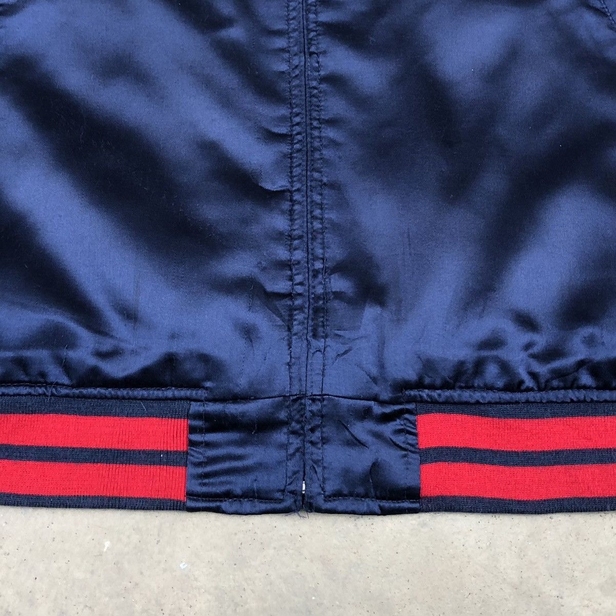Avirex Vintage Avirex USA Signature Spell Out Satin Varsity Jacket Size US XL / EU 56 / 4 - 16 Thumbnail