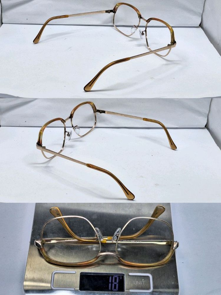 Other 1980s VISTA B-289 1/20 12KGF Gold Filled Browline Glasses Size ONE SIZE - 9 Thumbnail