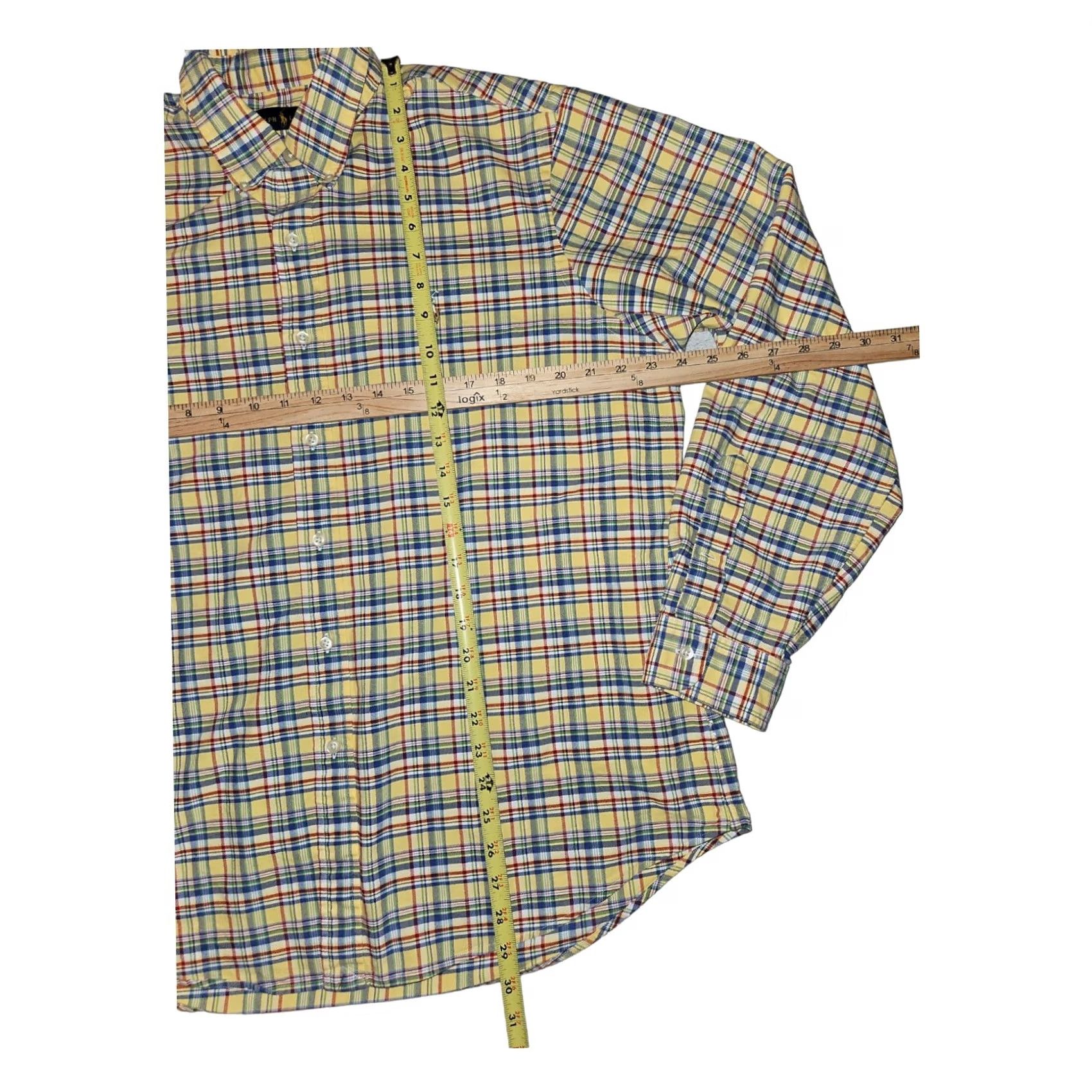 Ralph Lauren VINTAGE Ralph Lauren Button-Down Shirt XL Men's Long Sleeve Tartan Plaid Classic Casual Size US XL / EU 56 / 4 - 3 Thumbnail