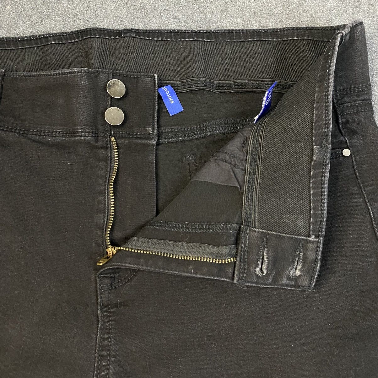 Apt. 9 Apt 9 Jeans Women's Black Sz 16 Bootcut Button Stretch EUC Size 38" / US 16 / IT 52 - 6 Thumbnail
