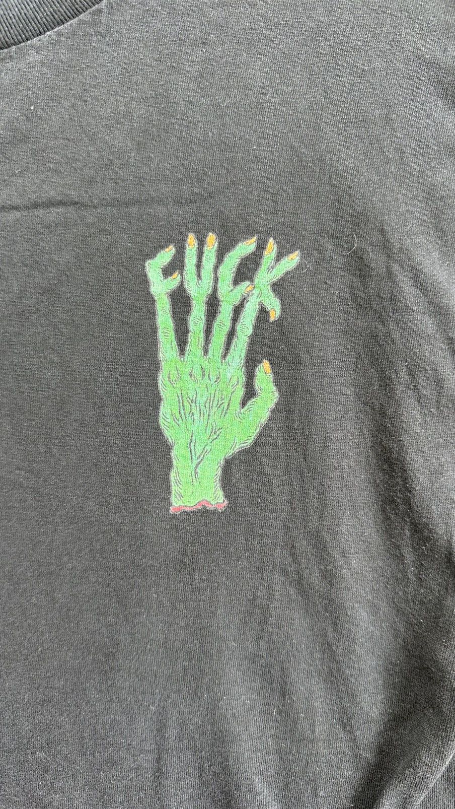 Vintage FUCK FINGER ART TEE Size US M / EU 48-50 / 2 - 2 Thumbnail