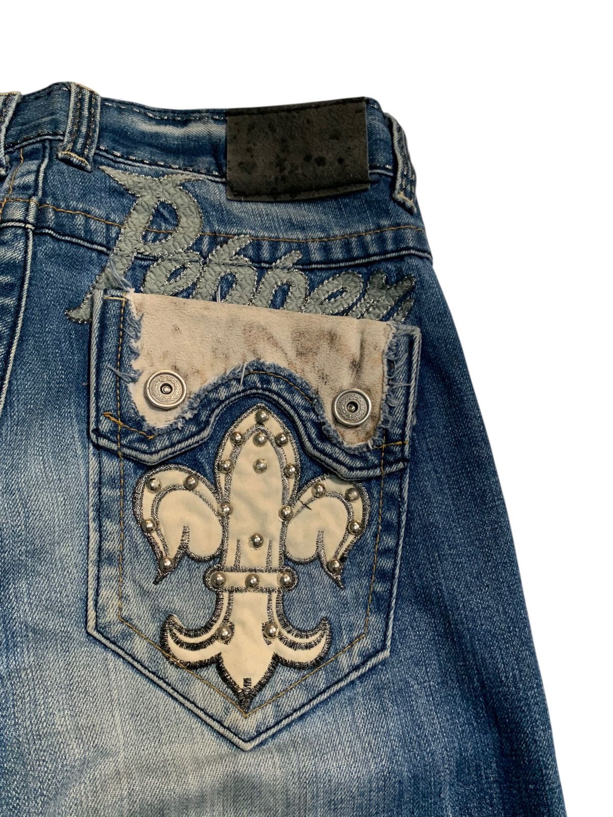 Tornado Mart RED PEPPER PUNK FADED & RUSTY JAPANESE DISTRESSED DENIM Size US 34 / EU 50 - 13 Thumbnail