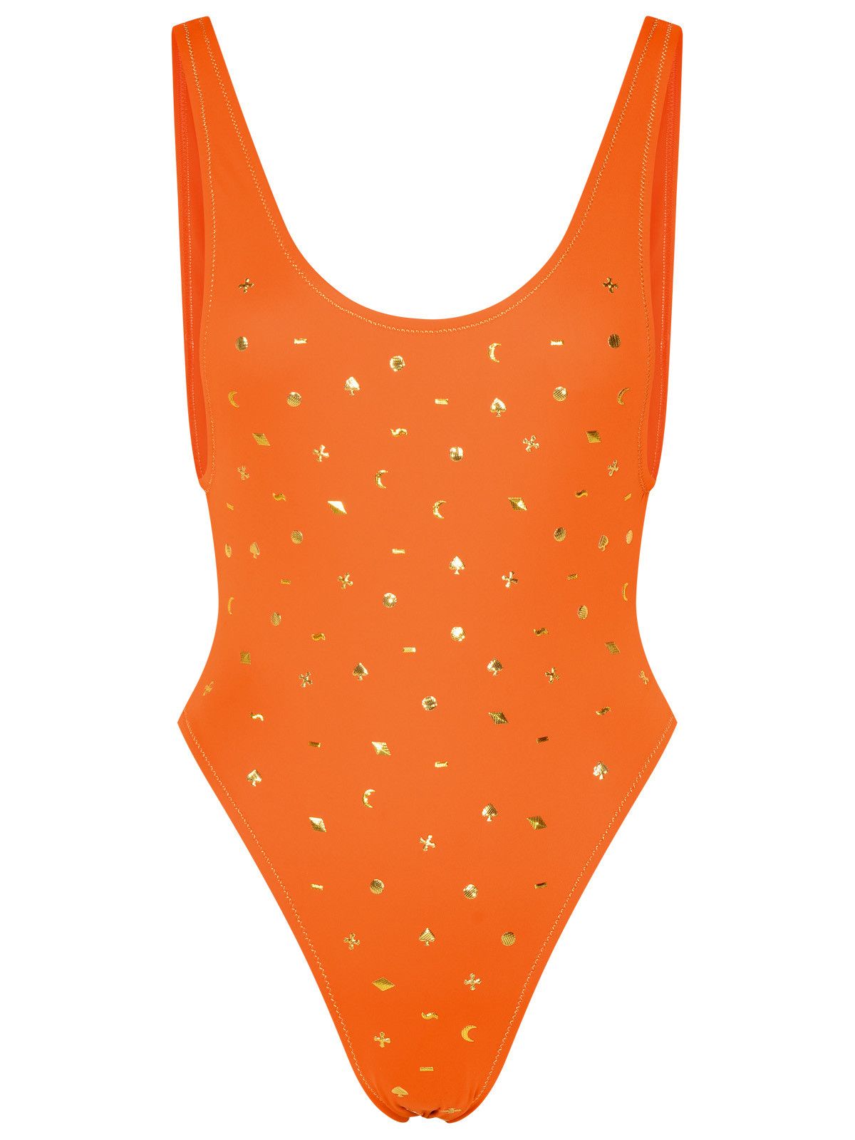 image of Reina Olga Orange Polyamide Blend Swimsuit, Women's (Size Medium)