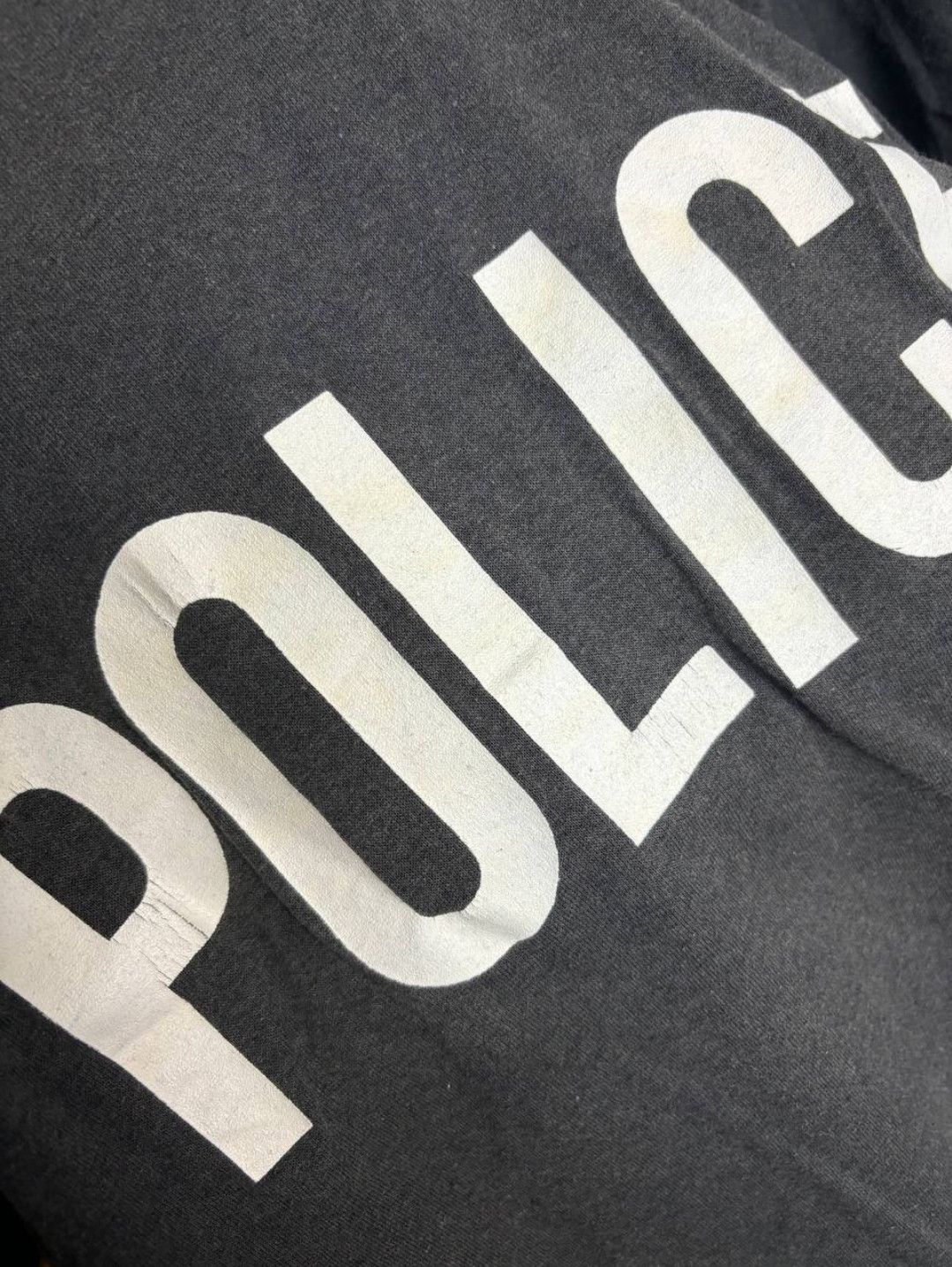 Rap Tees × Vintage Vintage Police Polizei T-Shirt Kanye West Size US S / EU 44-46 / 1 - 4 Thumbnail