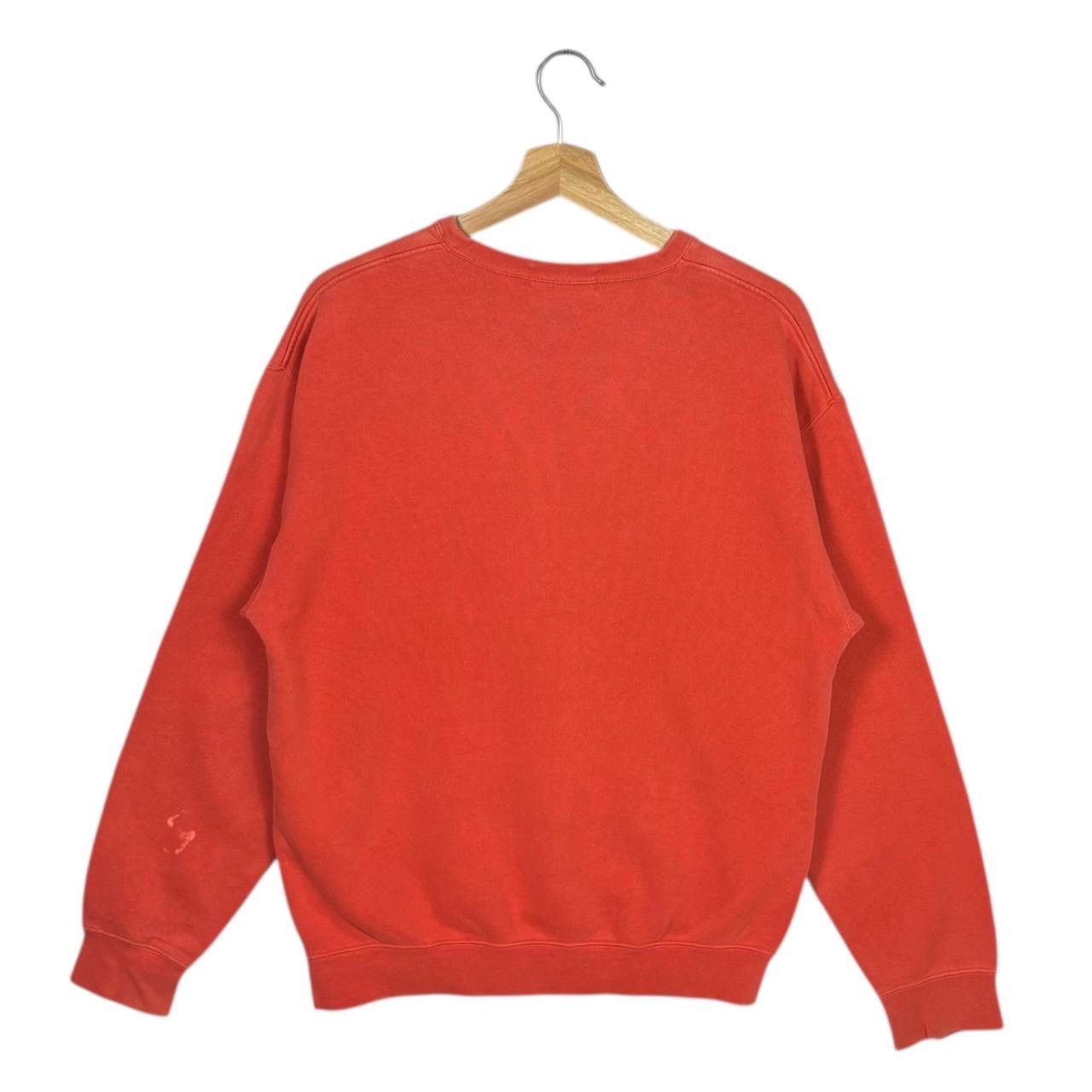 Polo Ralph Lauren VTG Polo Ralph Lauren Orange Spellout Sweatshirt Size US M / EU 48-50 / 2 - 2 Thumbnail