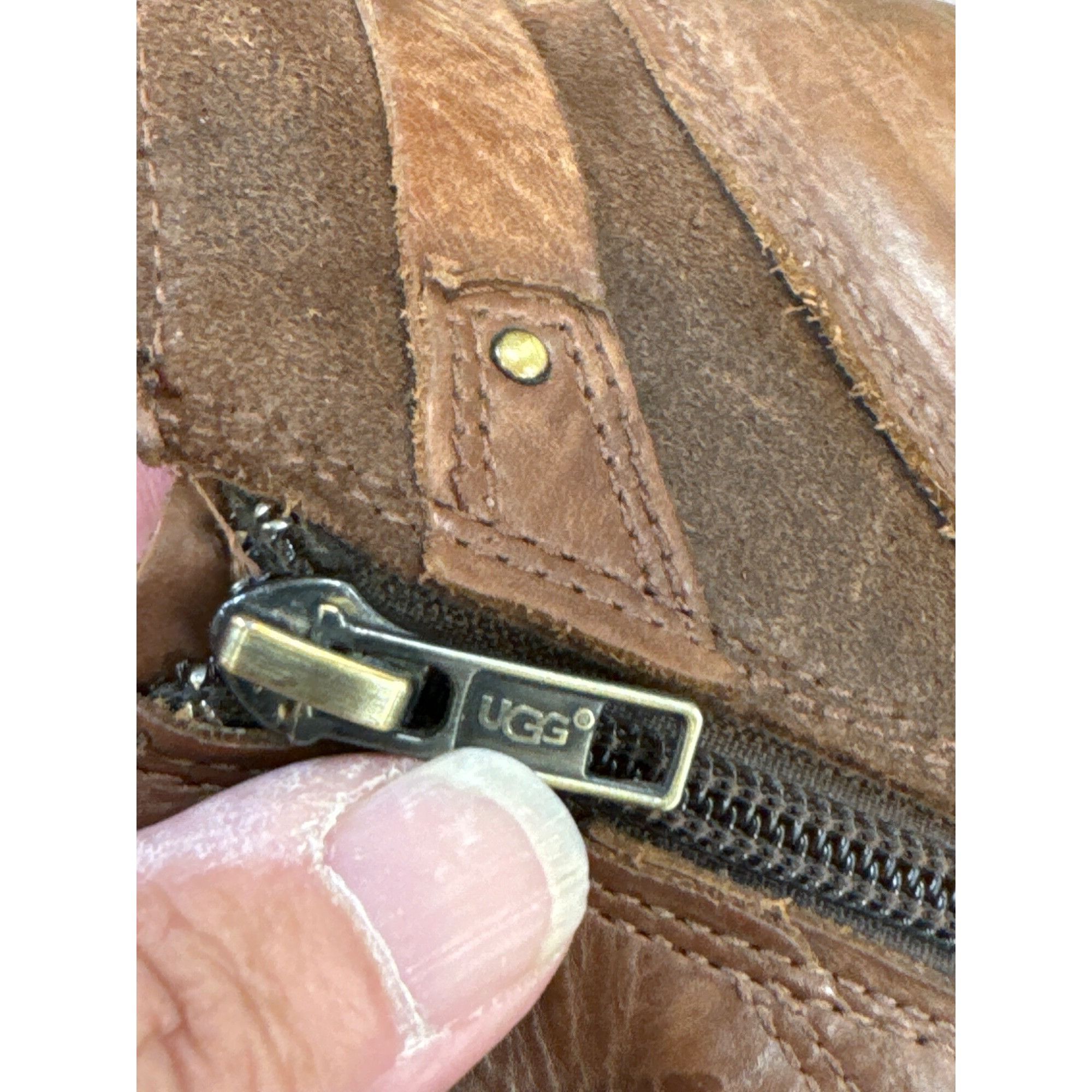 Ugg UGG Australia women’s leather brown Nike boots size 8 SKU 61 Size US 8 / IT 38 - 10 Thumbnail