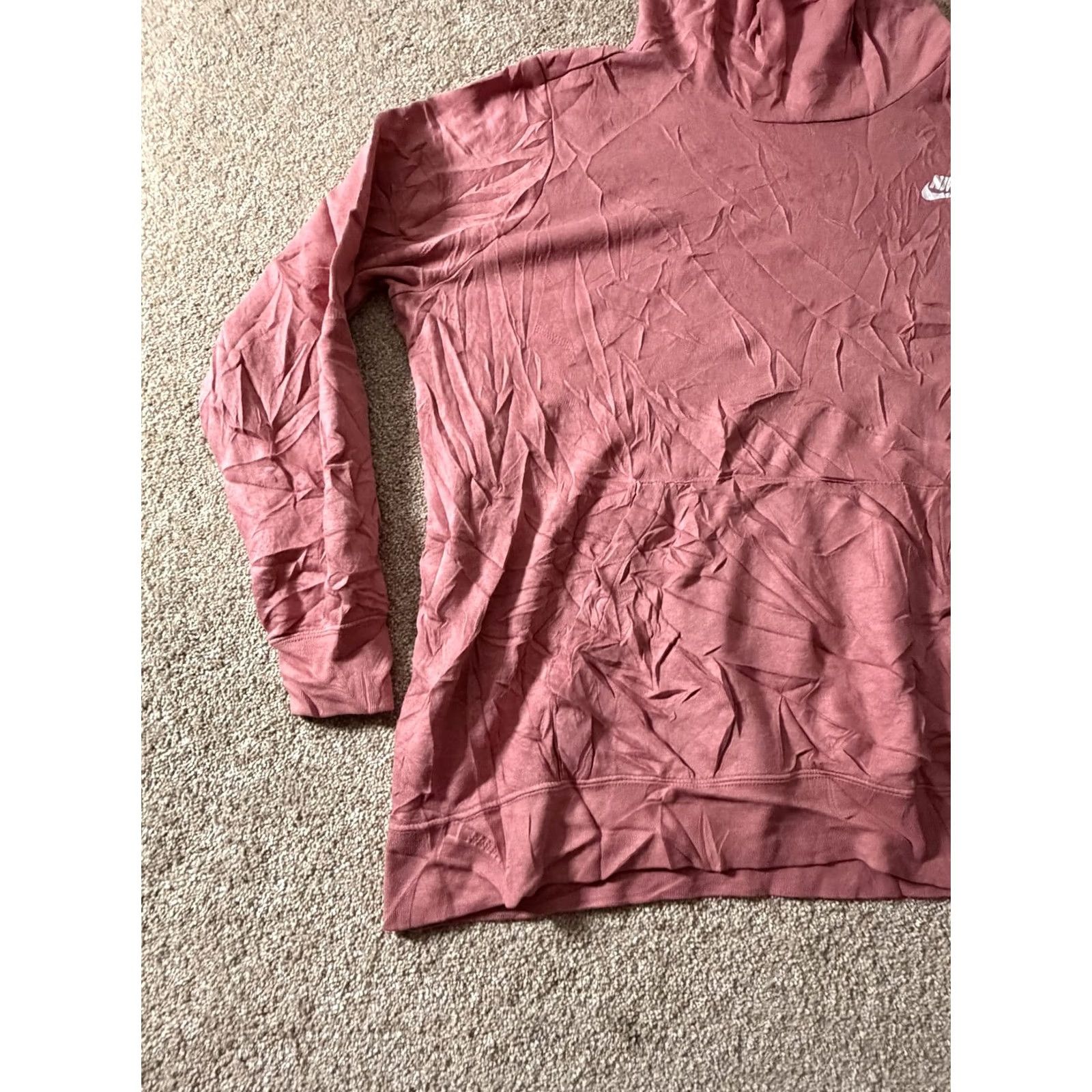 Nike Nike Hoodie Womens 1X Pink Fleece Pullover Swoosh Logo Sweatshirt CJ0413-614 Size XL / US 12-14 / IT 48-50 - 2 Thumbnail