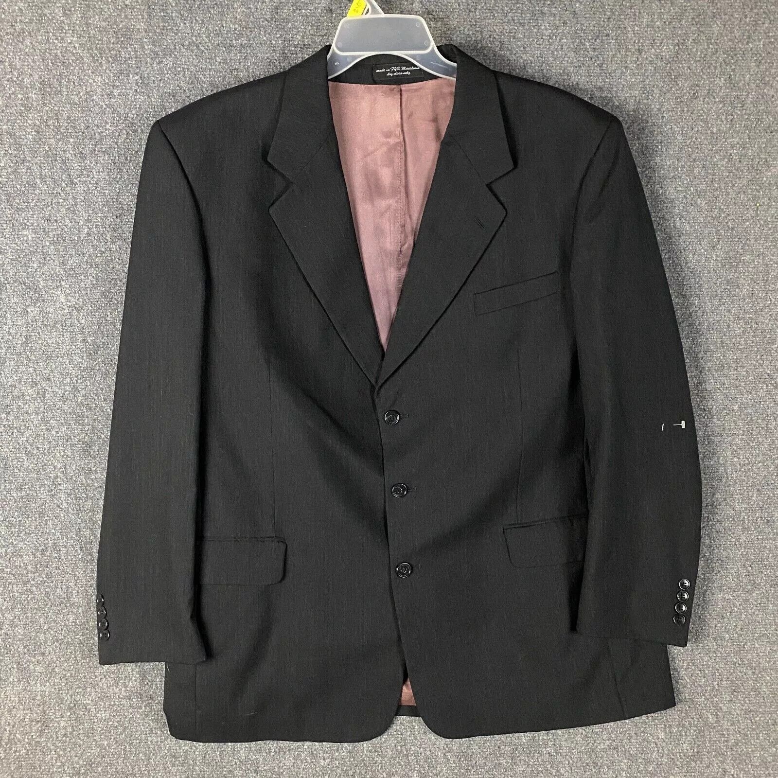 Other Museo Ruffini Blazer Suit Men's Size L 46 Black 3 Buttons Size 46L - 1 Thumbnail