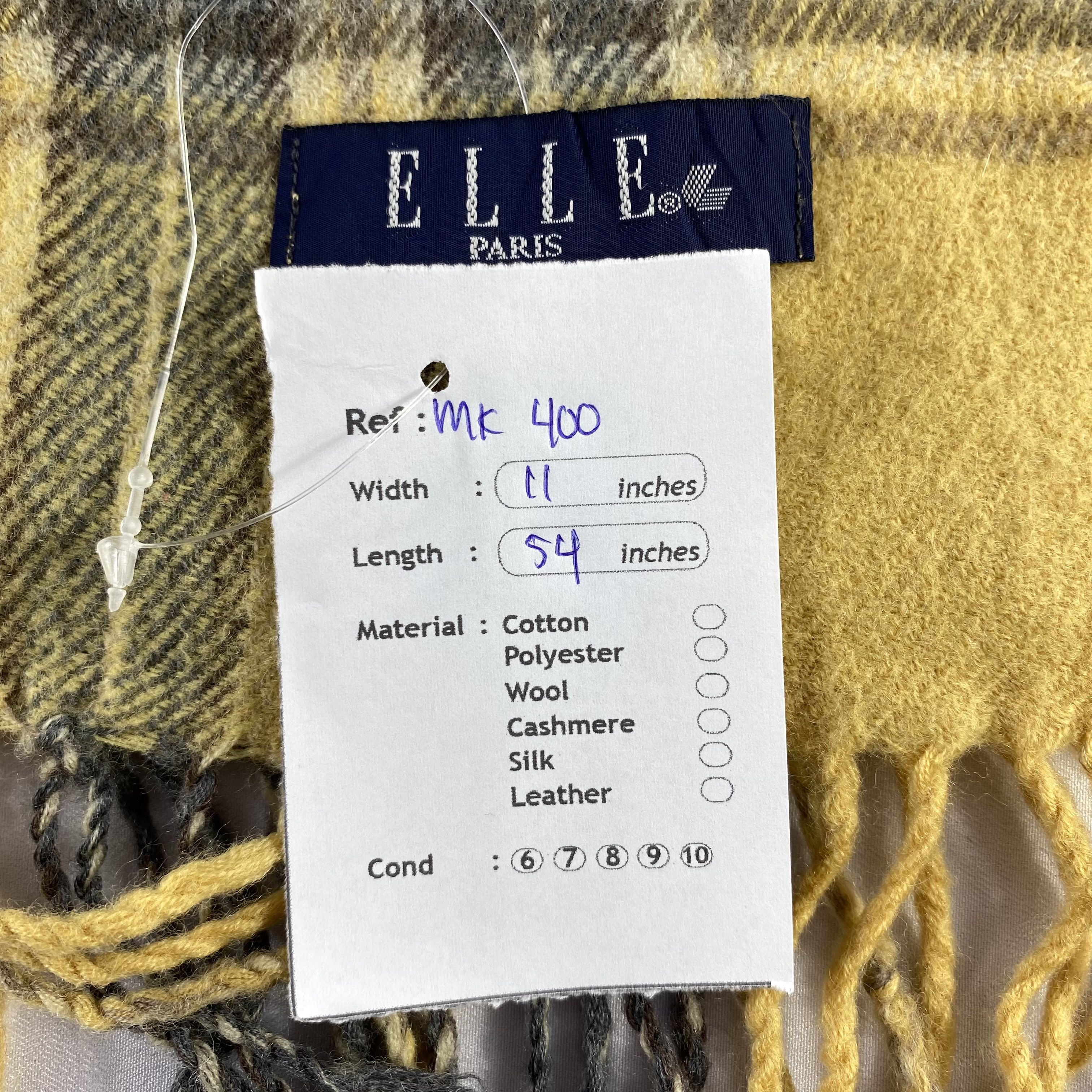 Other Vintage Elle Scarf Neck Wrap Wool Muffler Size ONE SIZE - 5 Thumbnail