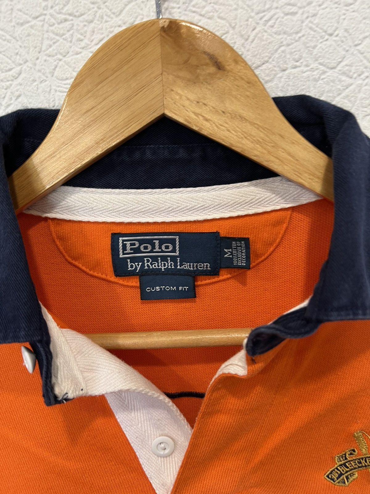 Polo Ralph Lauren Polo Ralph Lauren Orange Rugby Shirt Polo Sweatshirt Vintage Size US M / EU 48-50 / 2 - 3 Thumbnail