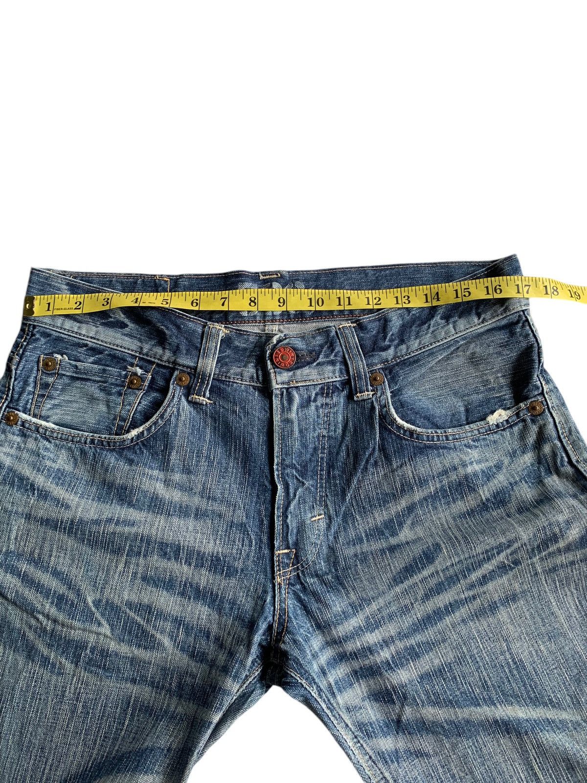 FLARE💥EDWIN 503 BLUE TRIP FADED & RUSTY PUNK STYLE DENIM☠️🎌