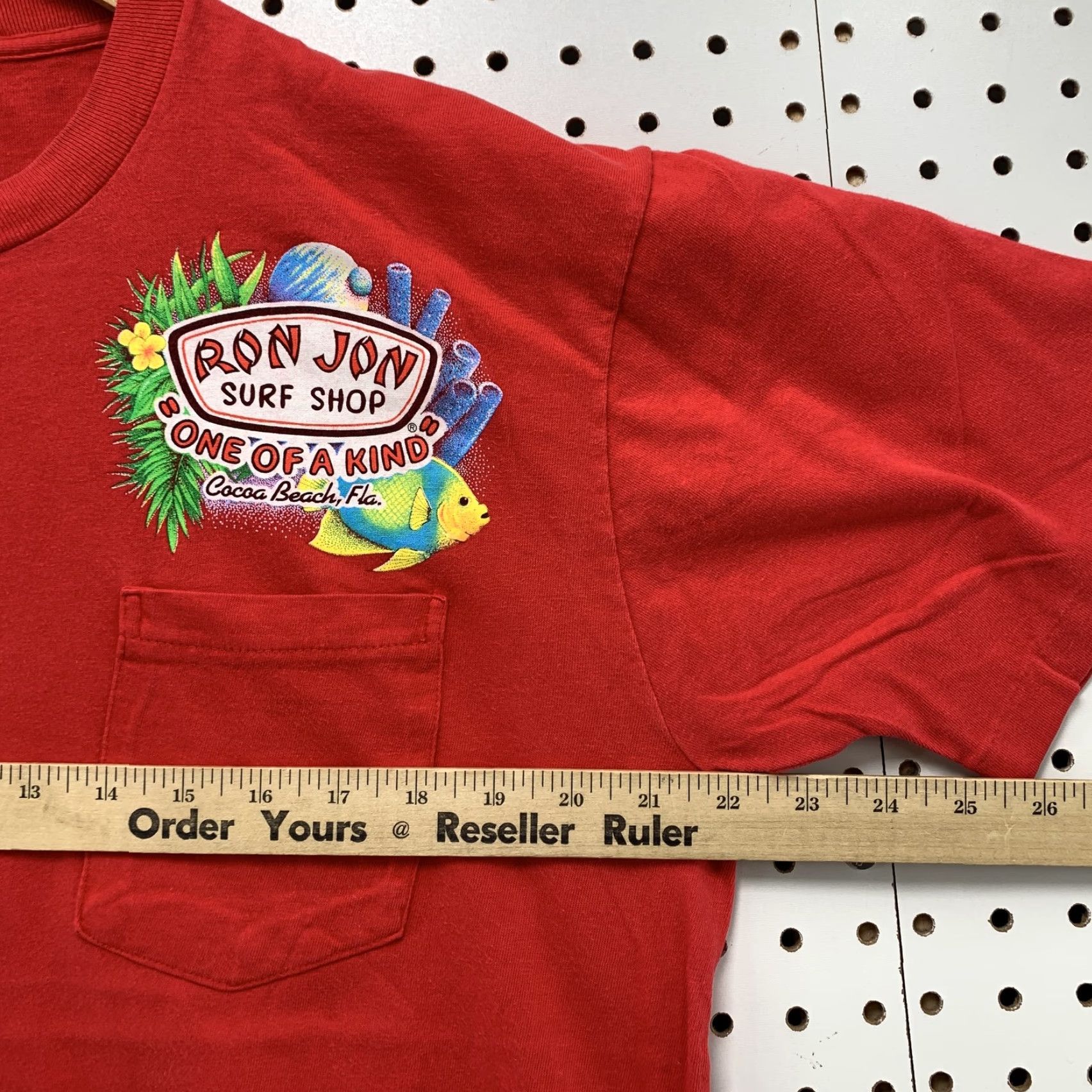 Ron Jon Surf Shop VINTAGE Ron Jon Surf Shop Pocket T-Shirt Mens XL Red 80s Beach Single Stitch Size US XL / EU 56 / 4 - 5 Thumbnail