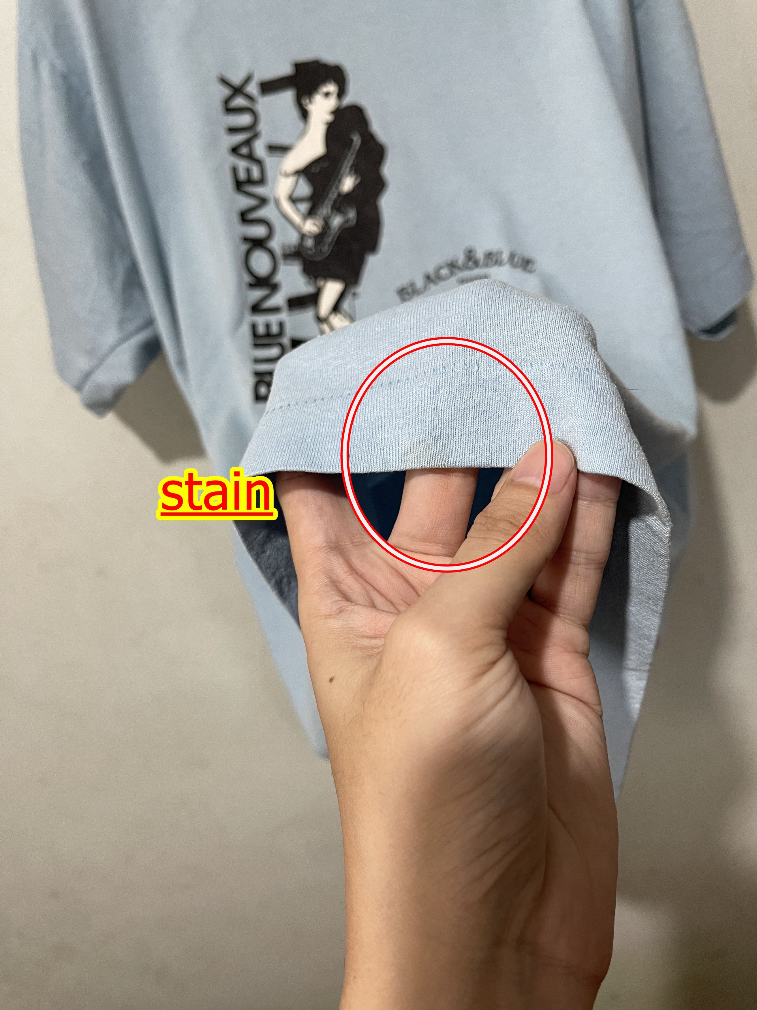 Band Tees × Vintage Vintage 80s Blue Nouveaux Shirt Size US XL / EU 56 / 4 - 9 Thumbnail