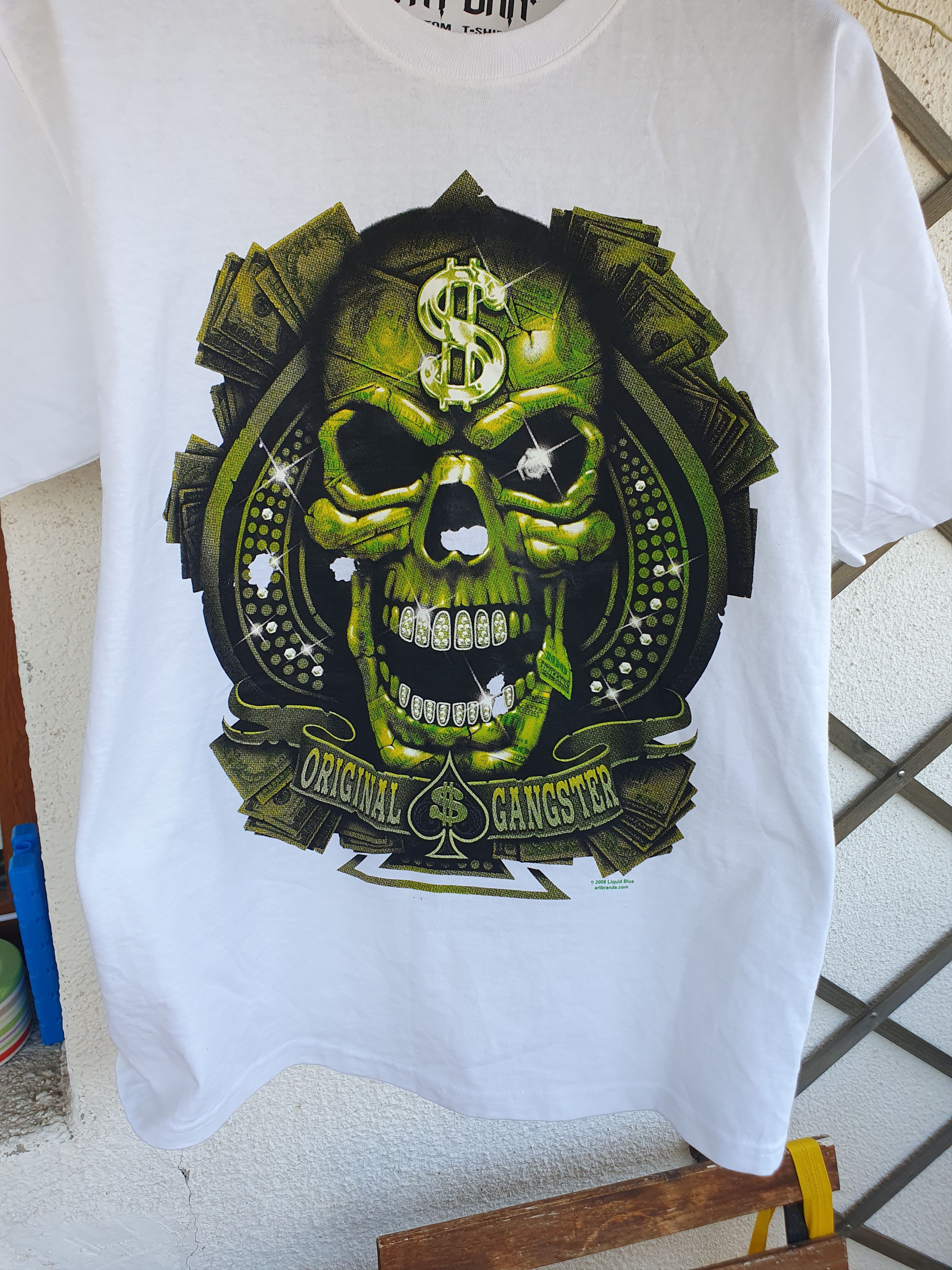 Liquid Blue Liquid Blue Bling Skull 2008 t-shirt sz L/M? Size US L / EU 52-54 / 3 - 6 Thumbnail