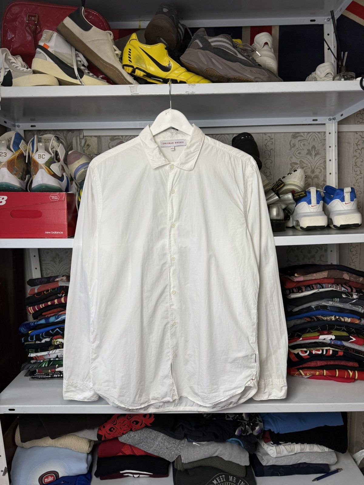 Orlebar Brown Orlebar Brown White Shirt Old Money Size US L / EU 52-54 / 3 - 18 Thumbnail