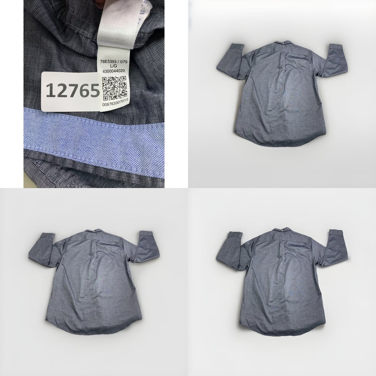 Tommy Hilfiger Tommy Hilfiger High-Sheen Stretch Woven Button-Down Oxford Men’s Shirt Large Gray Size US L / EU 52-54 / 3 - 8 Thumbnail