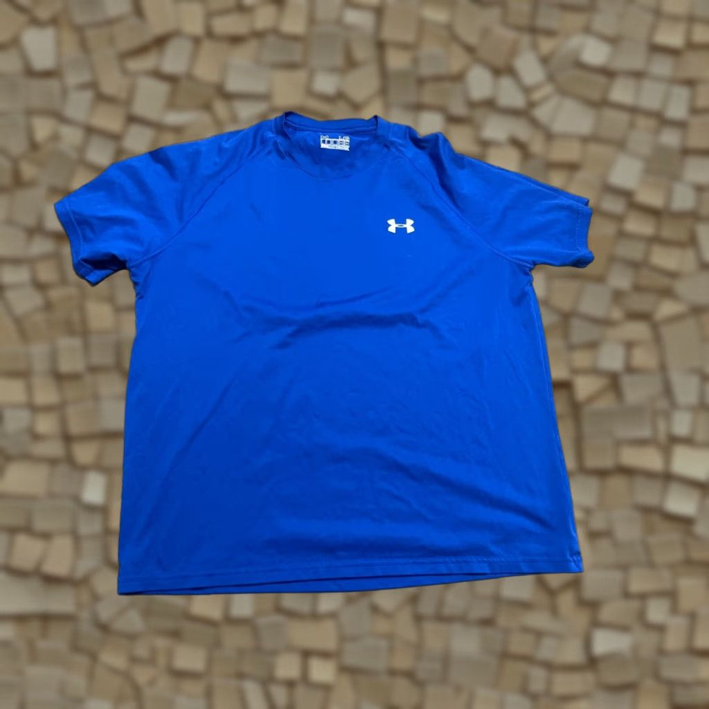 Under Armour Under Armour Shirt Men Large Blue Athletic Wear Loose Heat Gear T-Shirt Casual Modern Size US L / EU 52-54 / 3 - 1 Thumbnail