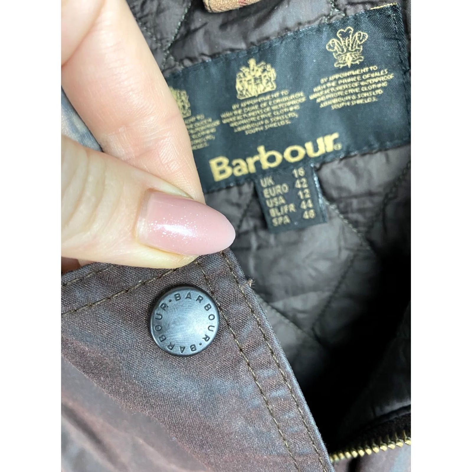 Barbour VINTAGE Barbour Belsay Waxed Jacket Womens XS? Not applicable Size XL / US 12-14 / IT 48-50 - 5 Thumbnail