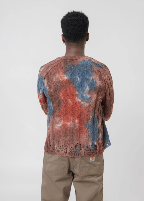 Acne Studios BNWT AW23 ACNE STUDIOS TIE-DYE CABLE KNIT SWEATER M Size US M / EU 48-50 / 2 - 14 Thumbnail