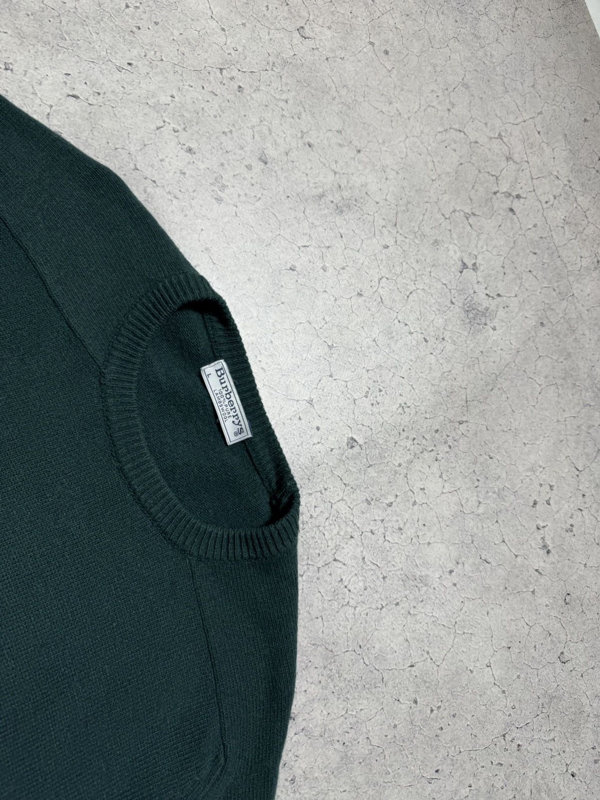 Burberry Burberrys Wool Vintage 90’s Sweater Green Size L Size US L / EU 52-54 / 3 - 7 Thumbnail
